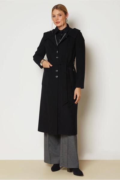 Alvina Belted Hooded Coat 90677