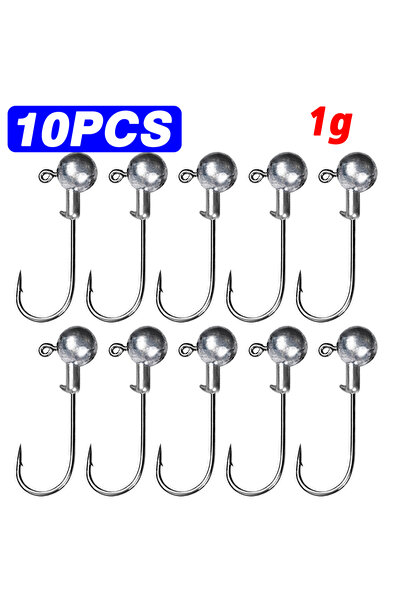 Choice 10PCS 1g 10PCS Jig Head Hooks 1g 2g 3.5g 5g 7g 10g 12g 14g 20g Soft Lu...