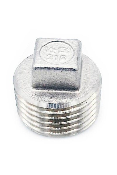 PEPTE Dop filetat tată de 1/2”, din oțel inoxidabil