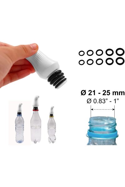 StarDotHash Hygienic Portable Travel Shattaf to Use for Easy Cleaning| Portable Bidet Sprayer of Detachable Nozzle & Head for Toilet Travel, Childbirth Cleaner & Feminine Care (Bidet Caps)