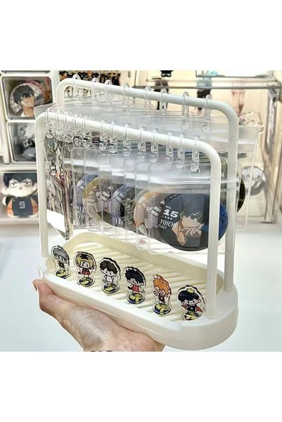 Choice 1set MultiFunctional Storage Display Rack Anime Badge Holder Jewelry S...