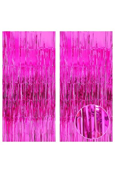 KATCHON XtraLarge Blue Foil Fringe Curtain - 3.2x8 Feet, Pack of 2 | Water St...
