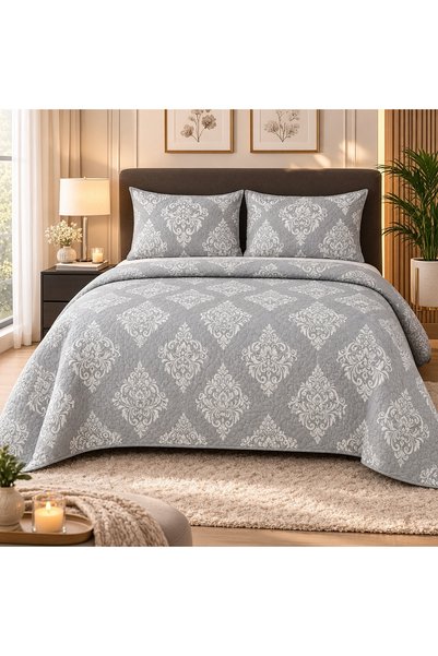 OEM Set cuvertură de pat pentru 2 persoane 220x240cm cu 2 fețe de pernă 49x68...