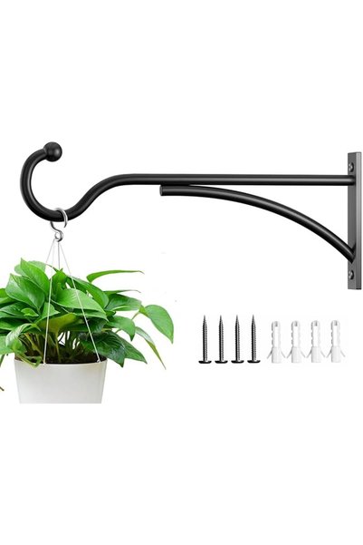 TERRIFI Heavy Duty Plant Hangers for Hanging Baskets 11 Inch, Metal Wall Moun...