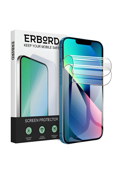 ERBORD 2x Folie hidrogel pentru iPhone 13 mini, Folie hidrogel