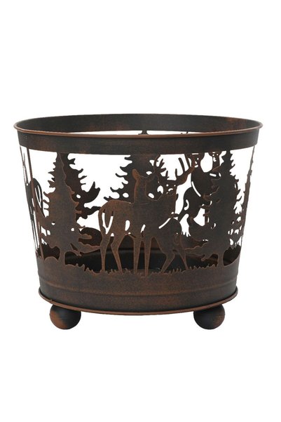 Beauty Home Μεταλλικό Χριστουγεννιάτικο Καλάθι 39 x 39 x 32 εκ.