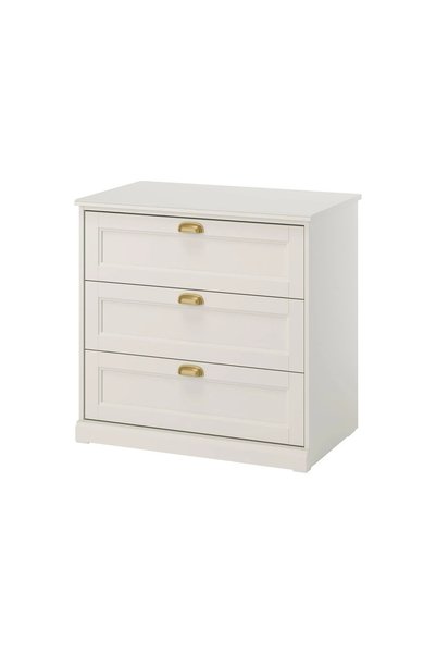 IKEA AKDENİZ FAGELFJÄLLET 3 çekmeceli şifonyer , kırık beyaz, 82x51x78 cm