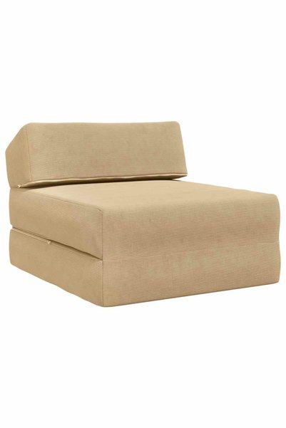 vidaxl Canapea Pat Pliabilă Gri Verde 60 x 70 x 41 cm Corduroy