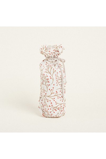 Beauty Home Θήκη Μπουκαλιού με Κορδόνι 33 x 15 εκ. BERRIE XMAS