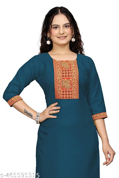 Generic Brand Stylish Kurti with Work