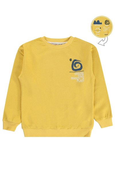 Sılversun OCEAN majica sa printom za uzrast 8-13 godina - žuta