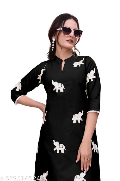 Generic Brand Stylish Kurti with Embroidery Work, Woman Kurti