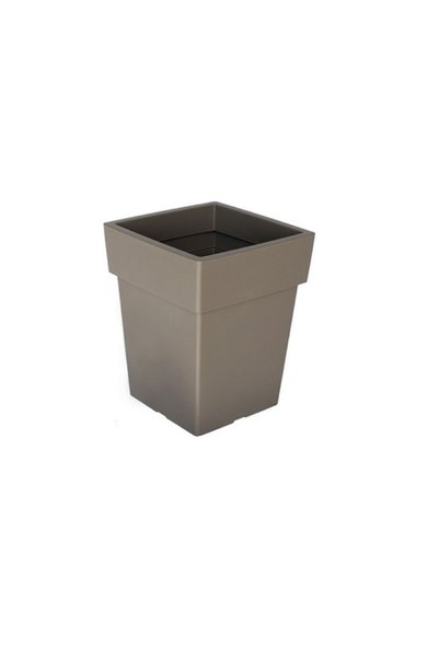 VIOMES Linea Πλαστική Γλάστρα Γκρι 33x33x42εκ.