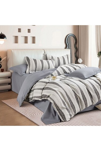 Beauty Home Σετ σεντονιών για διπλό κρεβάτι με λάστιχο Art 12288 Αδαμάντια 16...