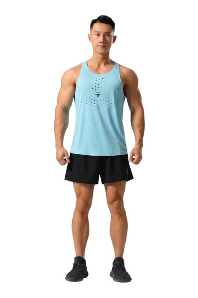 THUGFIT AgileAura Activewear Men's Tank Top - Sky Blue