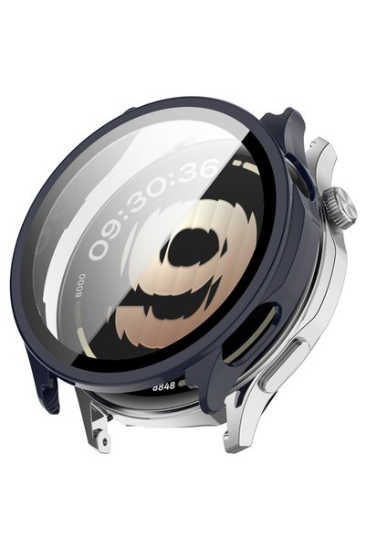 XGSM Carcasă 2 în 1 + Sticlă securizată pentru Oppo Watch S, Albastru marin