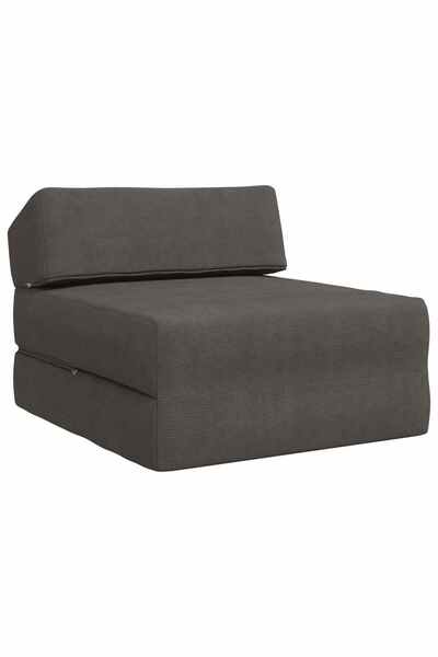 vidaxl Canapea Pat Pliabilă Gri închis 60 x 70 x 41 cm Corduroy