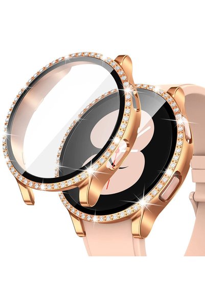 XGSM Carcasă 2 în 1 + Sticlă securizată pentru Samsung Galaxy Watch 4 40mm, A...