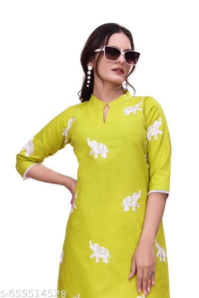 Generic Brand Stylish Kurti with Embroidery Work, Woman Kurti