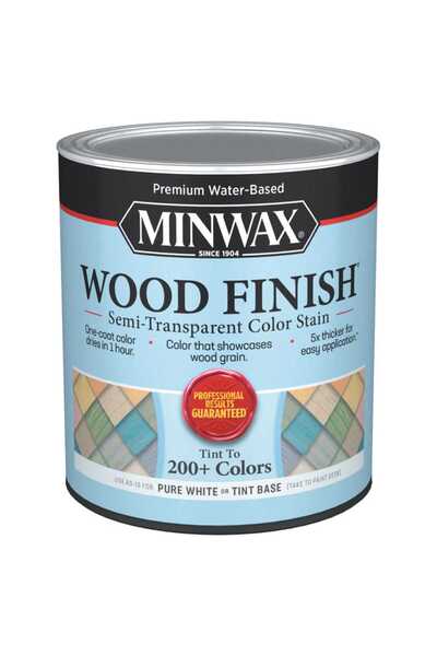 Minwax Wood Finish Semi-Transparent Color Stain (946 ml, Pure White)
