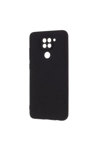 OEM Ματ Θήκη Σιλικόνης TPU για Xiaomi Redmi Note 9, Μαύρη