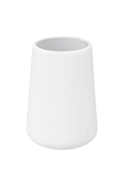 5FIVE Stoneware Toothbrush Holder (8.3 x 11.8 cm, White)