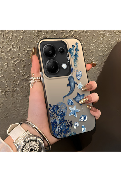 CASEVIBE Redmi Note 13 Pro 4G Uyumlu Mavi Okyanus Desenli Sağlam İnce Telefon...