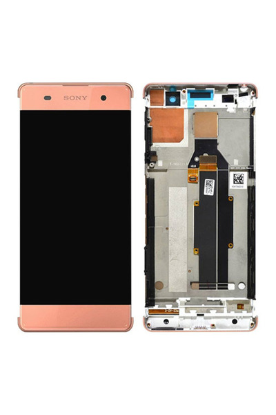 Sony Γνήσια Οθόνη LCD με Digitizer για Xperia XA/XA Dual, Ροζ Χρυσαφί (78PA31...