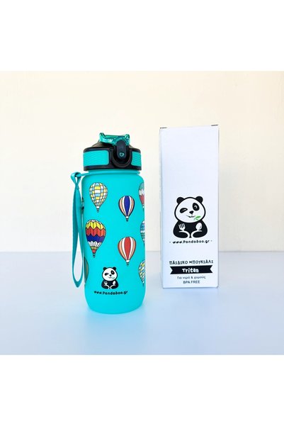 Pandaboo Μπουκάλια Νερού Tritan 600ml – Ανθεκτικά & Ασφαλή για Παιδιά - αερόσ...