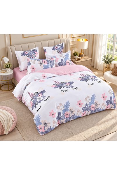 celhome Finet bedding, 6 pieces, fitted Stretchy 180x200 cm, duvet cover 200x...