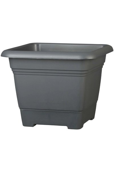Scheurich Nora Plastic Plant Pot (22.7 x 22.7 x 18.2 cm, Gray)