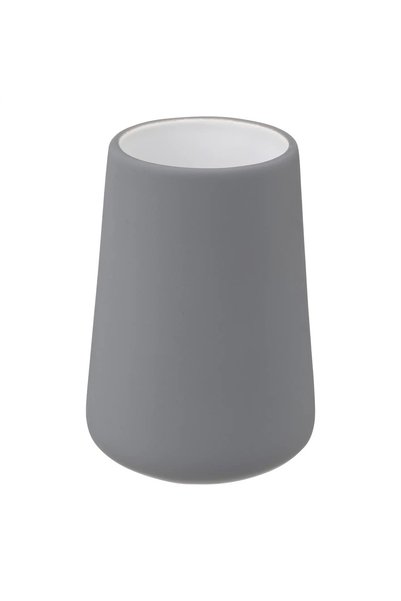 5FIVE Stoneware Toothbrush Holder (8.3 x 11.8 cm, Pebble Gray)