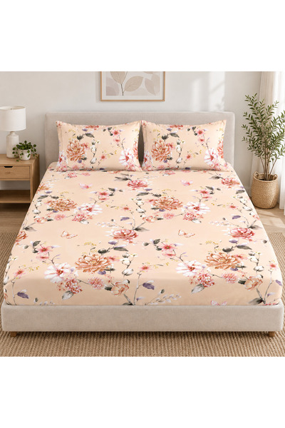 celhome Finet bed cover with Stretchy, 3 pieces, 180x200 cm, 2 pillowcases