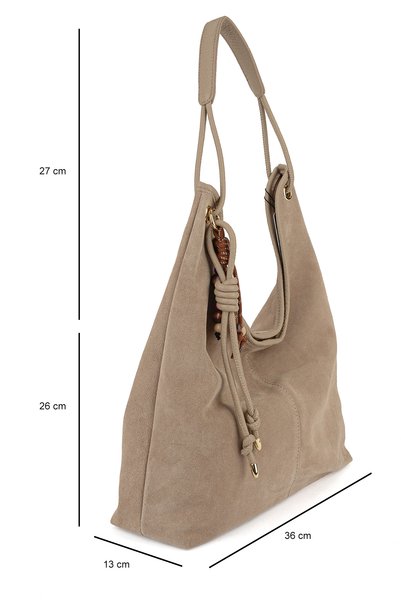 Ziya , Women's Genuine Leather Shoulder and Hand Bag 163979Z5024 Sand
