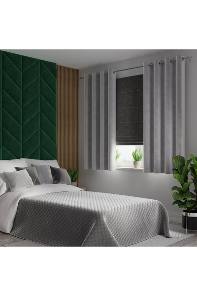 Markizeta Draperie Markizeta, 140x160cm, gri deschis, cu inele