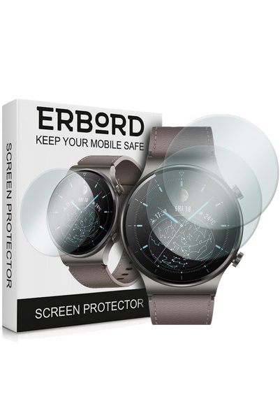 ERBORD 2x Sticlă securizată pentru Huawei Watch GT 2 Pro, Sticlă