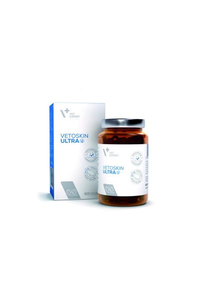 vet expert Supliment inovator pielea hipersensibila si atopica, Vetoskin Ultr...