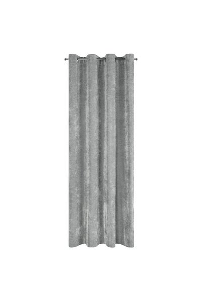 Eurofirany Perdea NILO, perdea Euro, 140x250cm, gri, chenille, 100% poliester