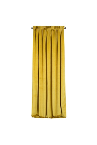 Eurofirany Perdea decorativa cu banda, VILLA 140x270 cm, Eurofirany, Mustar
