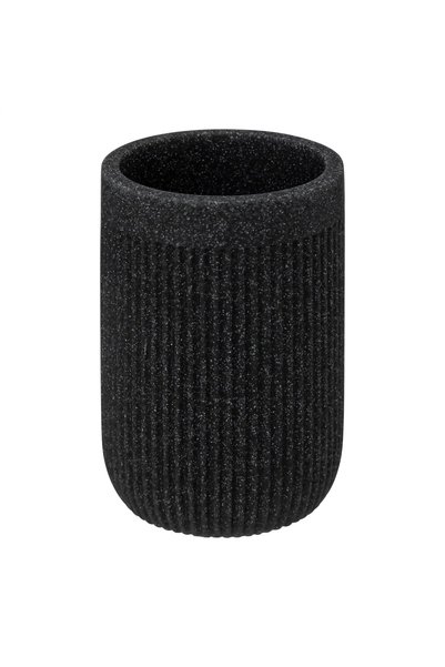5FIVE Onyx Polyresin Toothbrush Holder (7 x 10.7 cm, Slate)