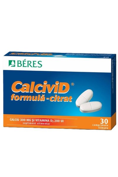 Béres CalciviD Formula-Citrat - Beres, 30 comprimate