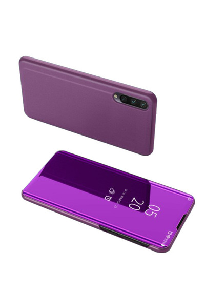 OEM Θήκη Book View με όψη καθρέφτη και βάση στήριξης για Xiaomi Mi 9 Lite - Μωβ