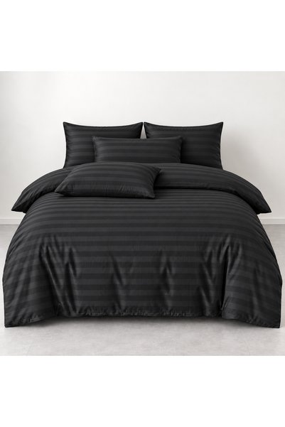 celhome Premium Damask Linen, 6 pieces, Egyptian Cotton , Black