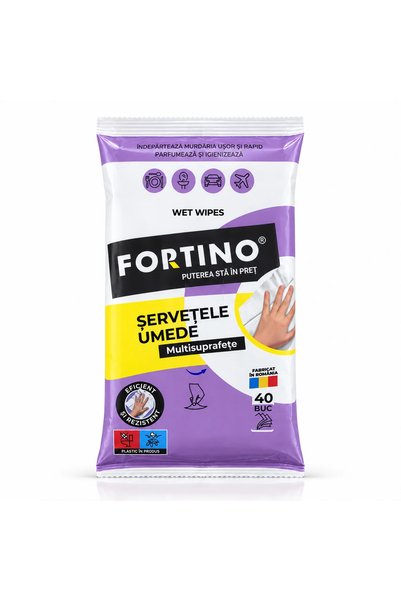 Fortino Servetele Umede Multisuprafete 40 buc