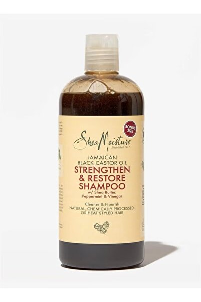 Shea Moisture شامبو جامايكاني بزيت الخروع الأسود لتقوية الشعر واستعادته 473 مل