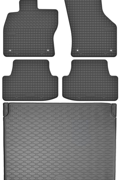 Max-Dywanik Audi Q2 Crossover din 2017 SET - covorașe auto din cauciuc + covo...