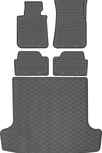 Max-Dywanik BMW 1 E81 Hatchback din 2004-2011 SET - covorașe auto din cauciuc...
