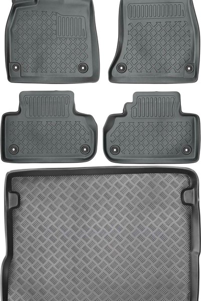 Max-Dywanik Audi Q5 II SUV din 2017 SET - covorașe auto + covoraș portbagaj