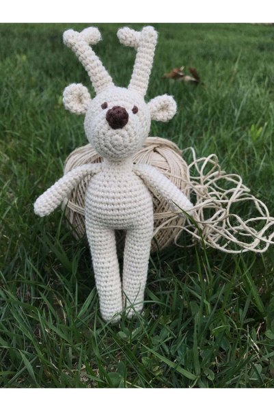 Naturaborn Natural Amigurumi Hand-Knitted Toy Deer