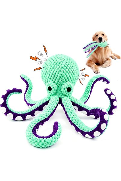 Arabest Squeaky Dog Toys/Large Dog Toys/Cute Plush Dog Toys/Octopus Dog Toys/...